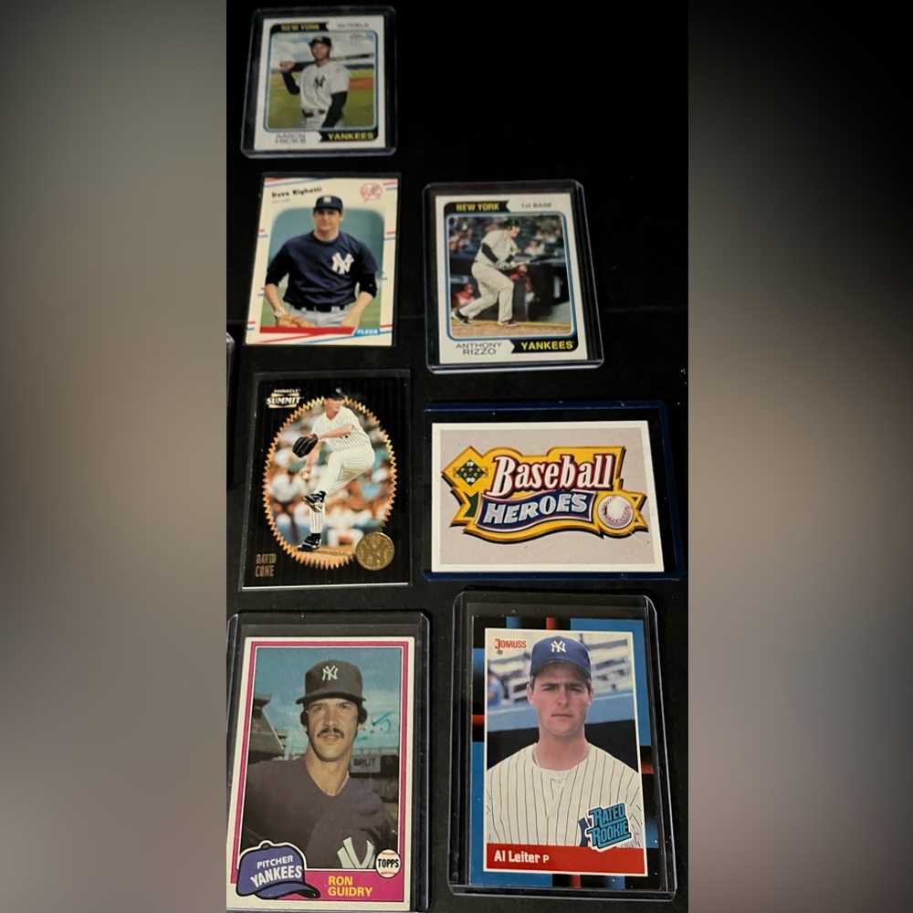 1980’s & 1900’s New York Yankees baseball. Stars & HOF. Mostly Gem Mint.
